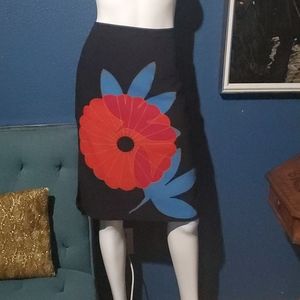 Loft Midi flower skirt
